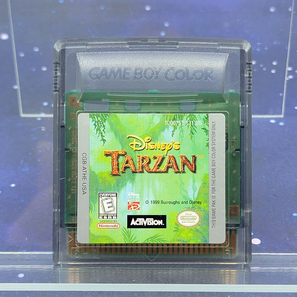 Disney Tarzan Nintendo Game Boy Color GBC Video Game Cartridge CGB-ATHE-USA